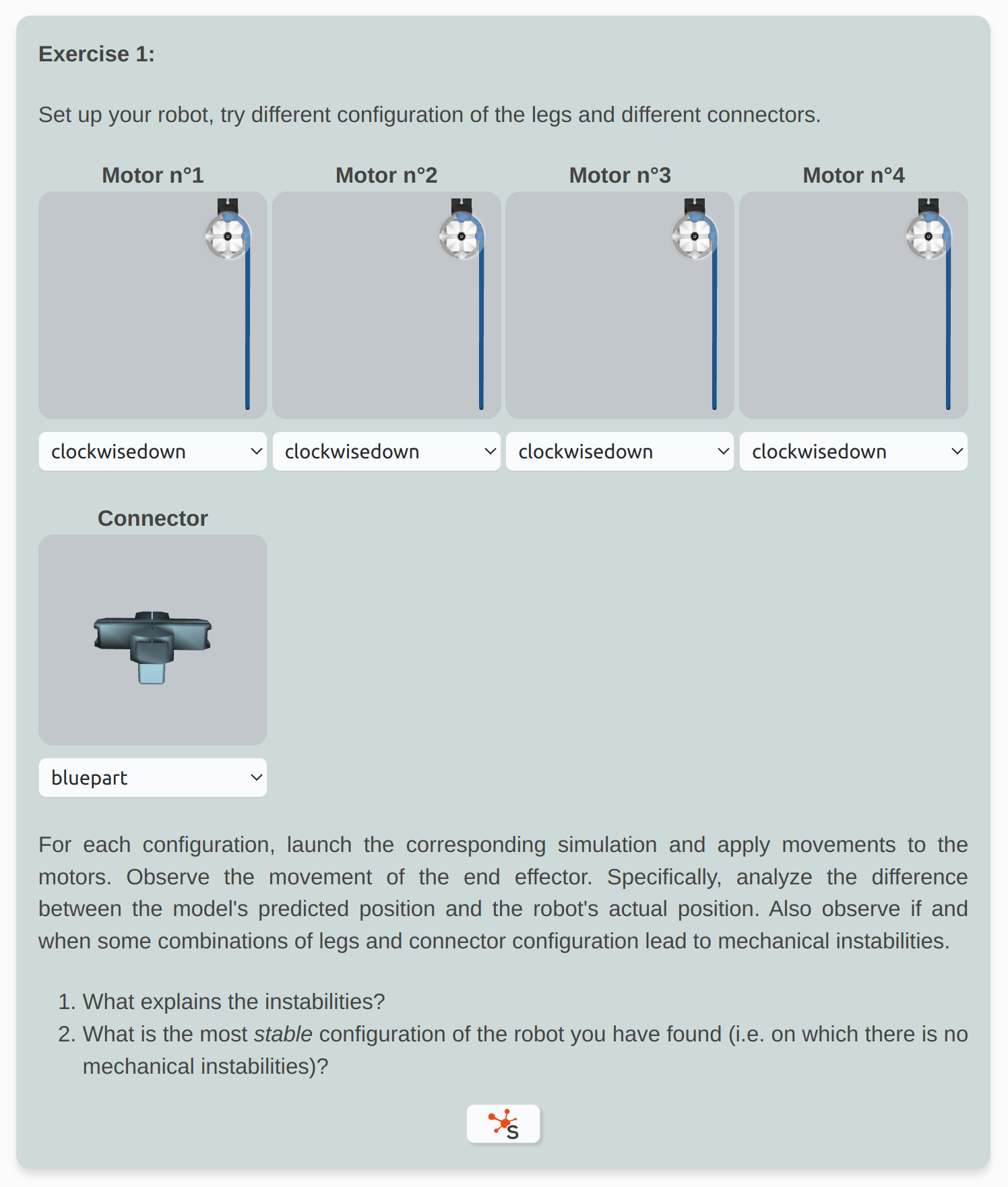 overview of an exercise section